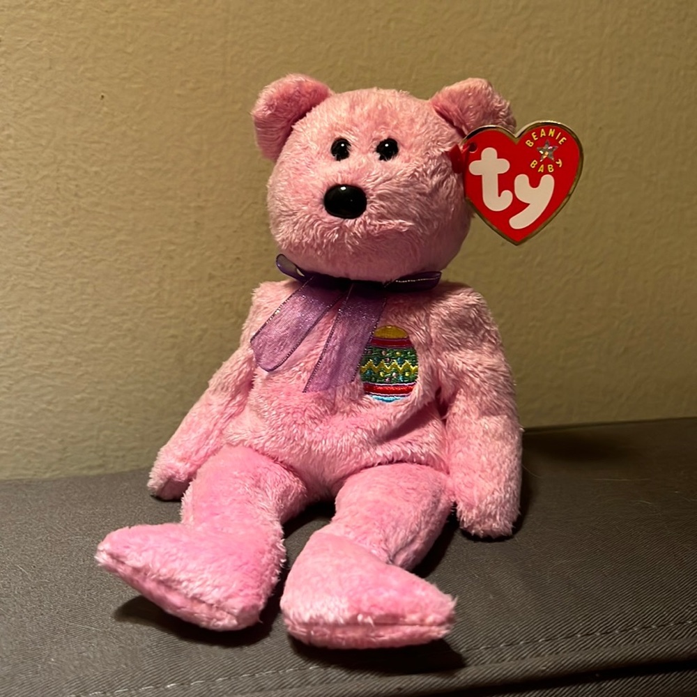 Ty Beanie Baby Silver Star 2000. EGGS Born April 23, 2000. Style #4337. Retired